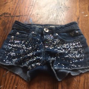 Sparkly jean shorts